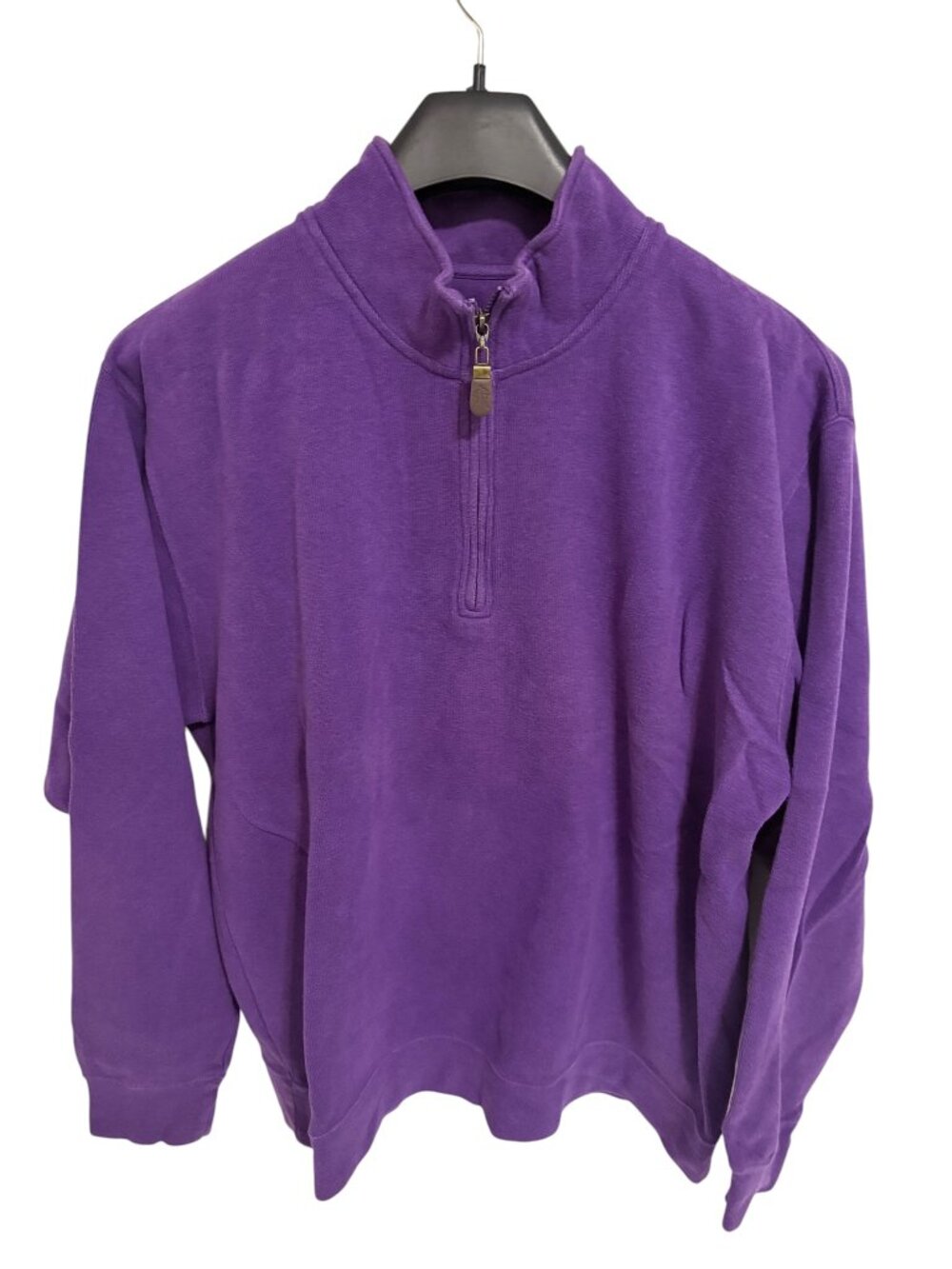 Orvis 1/4 Zip Pullover Sweater Mens Size XL Purple